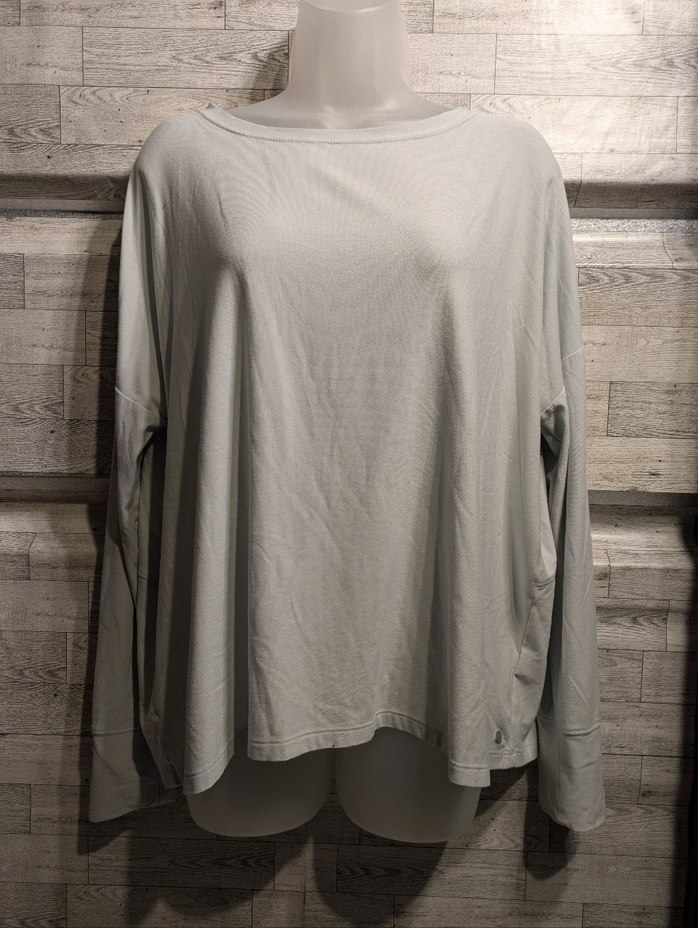 Alia Sage Green Boatneck Pullover
